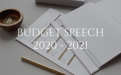 BUDGET SPEECH 2020/21 TAX YEAR